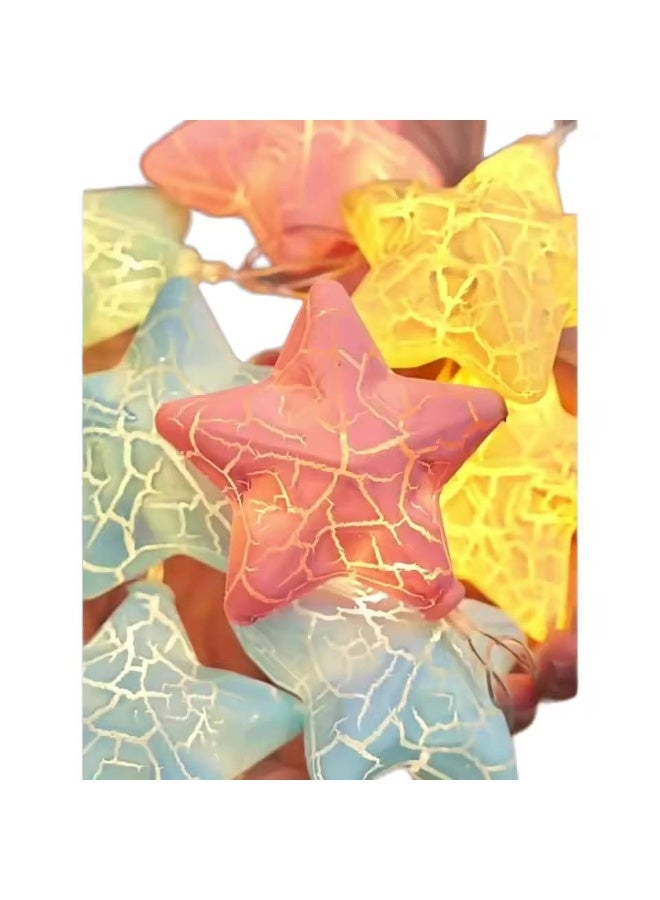 أضواء سلسلة LED على شكل نجوم رمضانية بطول 2.6 متر، أضواء زينة للعطلات - Image 3